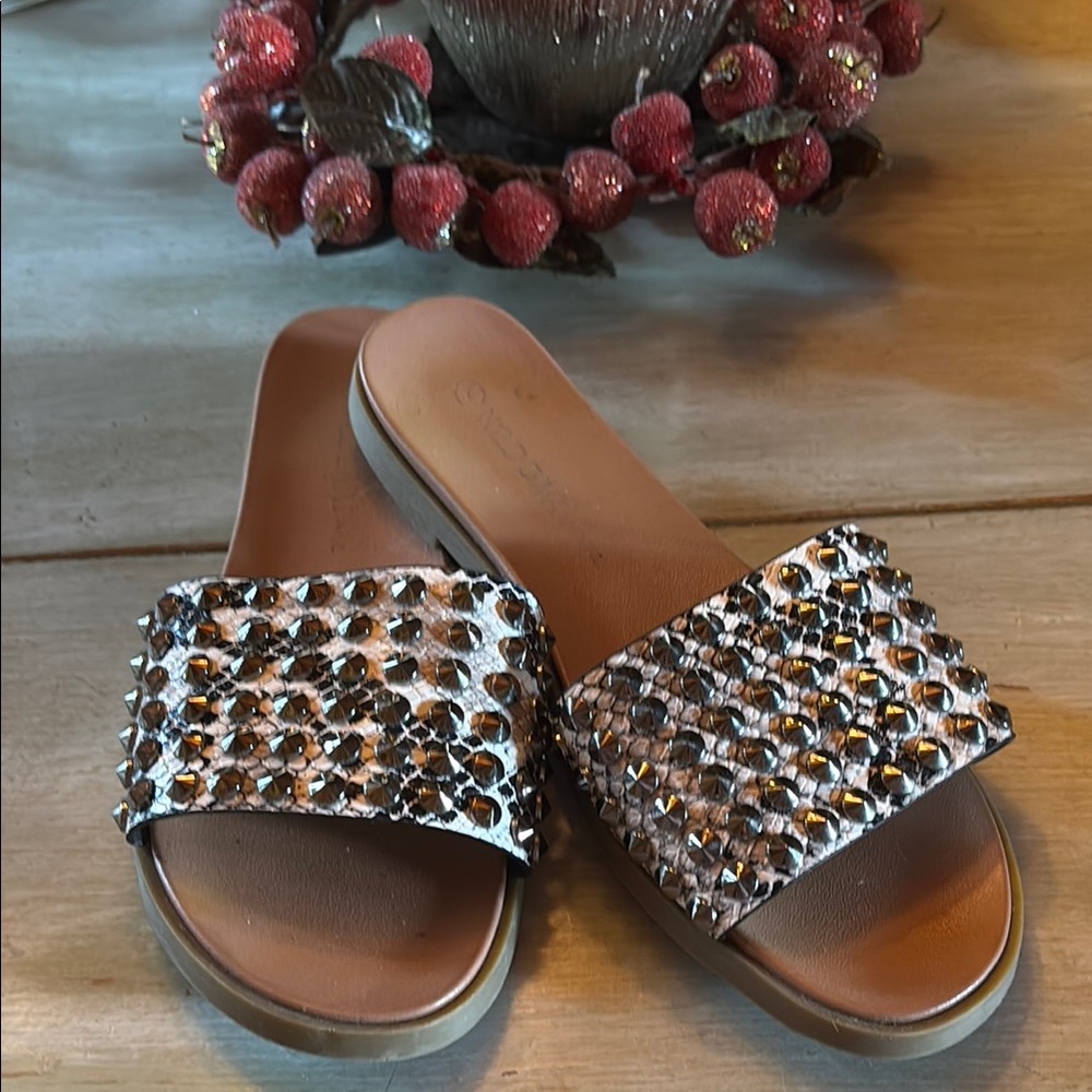 Studded Slide Sandals